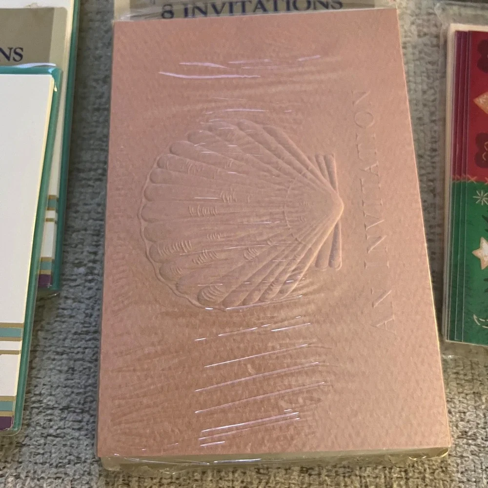 Vintage‎ Hallmark DesignWare Creative Papers Holiday Invitations Lot 9 Packs NOS